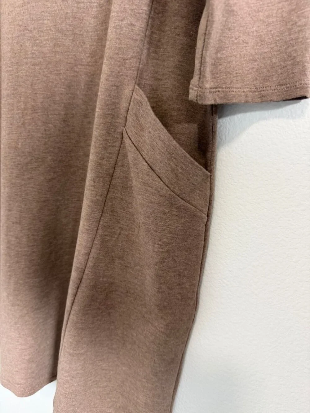 J. Jill Purejill 3/4 Sleeve Scoop Neck Stretch Pima Cotton Lagenlook Dress Size
